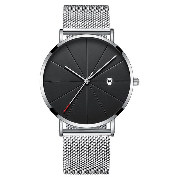 fashion temperament meter line calendar mesh belt men's non-waterproof watch, Slivery;brown
fashion temperament meter line calendar mesh belt men's non-waterproof watch, Slivery;brown