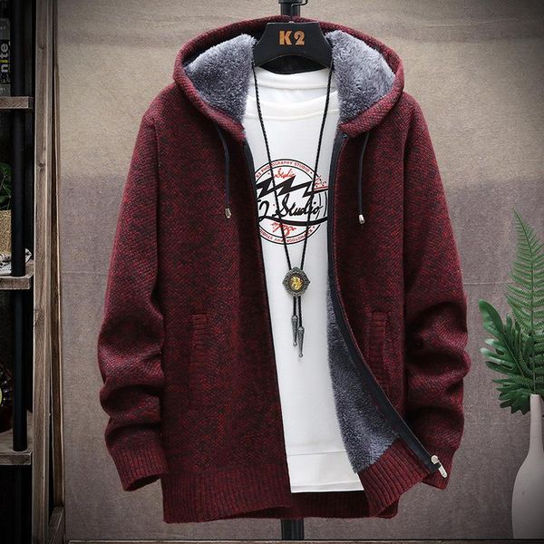 men's hoodies & sweatshirts retro jackets warm coat stylish winter casual hooded knitted cardigans solid fashion thick overcoat, Black
men's hoodies & sweatshirts retro jackets warm coat stylish winter casual hooded knitted cardigans solid fashion thick overcoat, Black