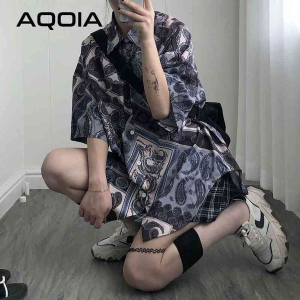 summer streetwear floral print women blouse shirt oversize loose short sleeve ladies button up female clothing 210521, White
summer streetwear floral print women blouse shirt oversize loose short sleeve ladies button up female clothing 210521, White