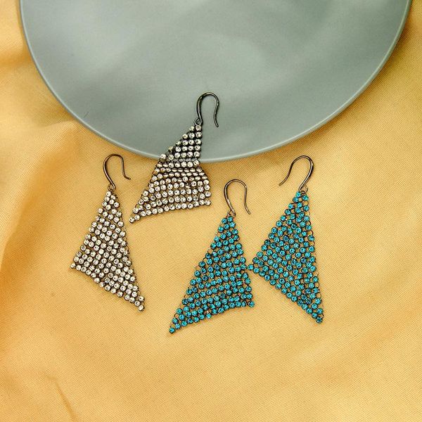 earrings & necklace balanbiu exquisite sky blue white crystal fashion party women jewelry set gun metal color hyperbole triangle, Silver
earrings & necklace balanbiu exquisite sky blue white crystal fashion party women jewelry set gun metal color hyperbole triangle, Silver