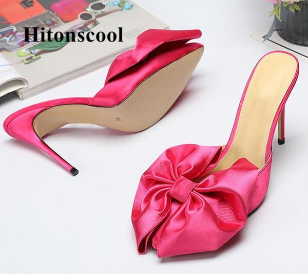 arrival silk butterfly-knot slippers women pointed toe high heel sandals runway style mules shoes woman, Black
arrival silk butterfly-knot slippers women pointed toe high heel sandals runway style mules shoes woman, Black