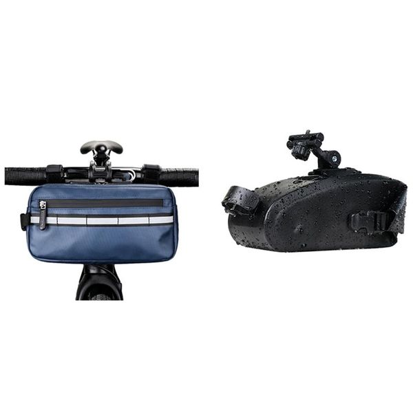 rhinowalk 2 pcs bicycle bag front tube frame handlebar waterproof cycling blue & black car truck racks
rhinowalk 2 pcs bicycle bag front tube frame handlebar waterproof cycling blue & black car truck racks