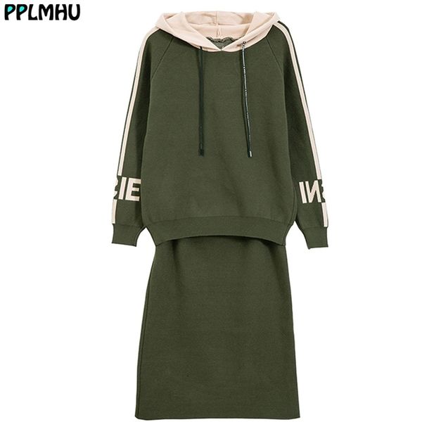 casual stripe and solid skirt slim knit suit women fashion hooded pullover knee-length sport style clothes 210522, White
casual stripe and solid skirt slim knit suit women fashion hooded pullover knee-length sport style clothes 210522, White