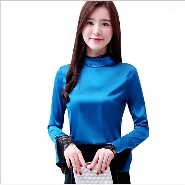 women's blouses & shirts 2021 arrival spring women patchwork lace casual female stand-collar autumn bottom mujer q1295, White
women's blouses & shirts 2021 arrival spring women patchwork lace casual female stand-collar autumn bottom mujer q1295, White