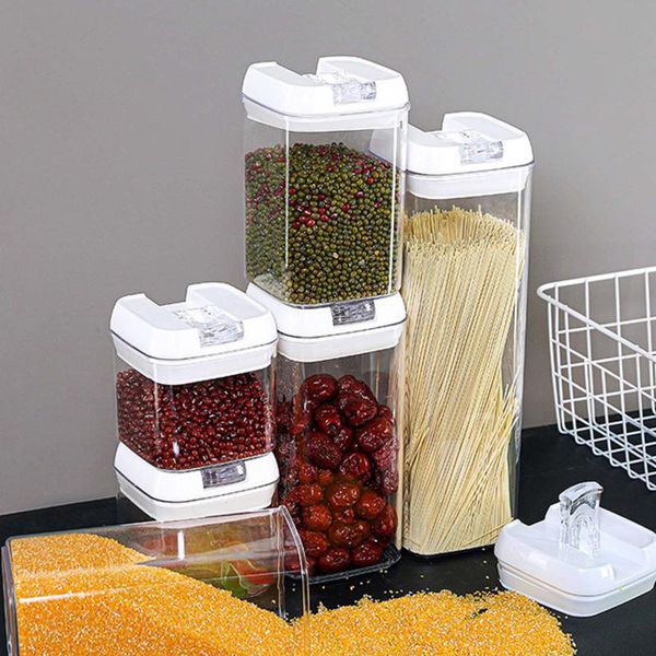 storage bottles & jars 5/6pcs set multi-purpose moisture-proof container fresh-keeping box easy to fasten design for storing flour sugar ric
storage bottles & jars 5/6pcs set multi-purpose moisture-proof container fresh-keeping box easy to fasten design for storing flour sugar ric