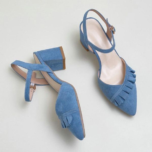 sianie tianie blue chunky high heels back strap woman summer shoes lady office pumps wedding sandals for women with ruffles, Black
sianie tianie blue chunky high heels back strap woman summer shoes lady office pumps wedding sandals for women with ruffles, Black