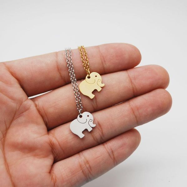 pendant necklaces elephant necklace women stainless steel gold chain animal friend gifts collier femme, Silver
pendant necklaces elephant necklace women stainless steel gold chain animal friend gifts collier femme, Silver