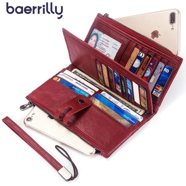 wallets fashion women long clutch bags genuine leather wallet money pocket coin purse zipper female card holder cartera mujer, Red;black
wallets fashion women long clutch bags genuine leather wallet money pocket coin purse zipper female card holder cartera mujer, Red;black