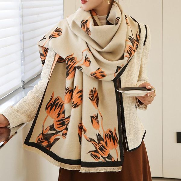 scarves 2021 winter cashmere scarf lady design warm pashmina blanket fresh flowers women shawl female decoration thick foulard, Blue;gray
scarves 2021 winter cashmere scarf lady design warm pashmina blanket fresh flowers women shawl female decoration thick foulard, Blue;gray