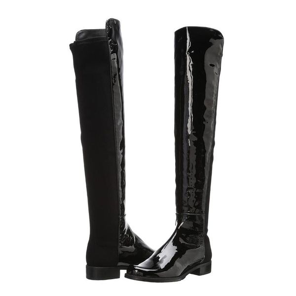 boots patent leather knight high tube women's knee length flat cool black pure large size 43 44
boots patent leather knight high tube women's knee length flat cool black pure large size 43 44