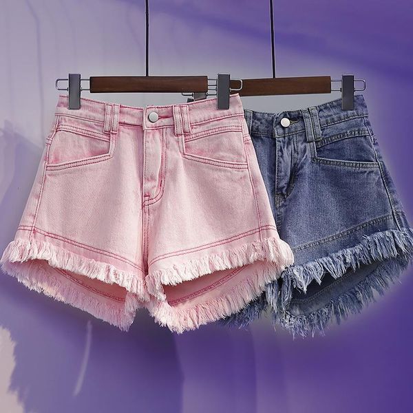 women's shorts large size high waist denim summer 2021 style loose and thin wide-leg pants a-line, White;black
women's shorts large size high waist denim summer 2021 style loose and thin wide-leg pants a-line, White;black