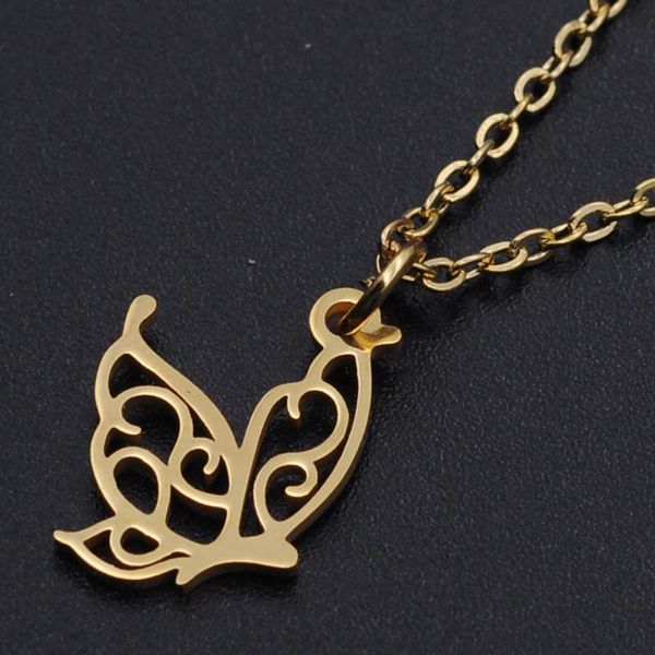 pendant necklaces personality elegant butterfly stainless steel necklace men's and women's gothic jewelry punk gifts retro souveni, Silver
pendant necklaces personality elegant butterfly stainless steel necklace men's and women's gothic jewelry punk gifts retro souveni, Silver