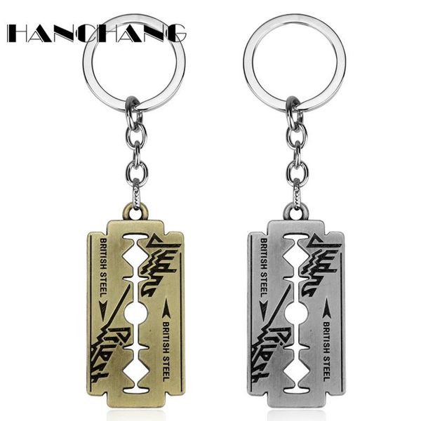 keychains hip hop trinket keychain music band judas priest key ring razor blade chains men women jewelry keyholder, Silver
keychains hip hop trinket keychain music band judas priest key ring razor blade chains men women jewelry keyholder, Silver