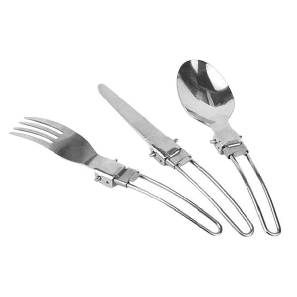 camp kitchen 3pcs knife fork spoon set stainless steel folding eco-friendly reusable tableware outdoor camping flatware for picnic
camp kitchen 3pcs knife fork spoon set stainless steel folding eco-friendly reusable tableware outdoor camping flatware for picnic