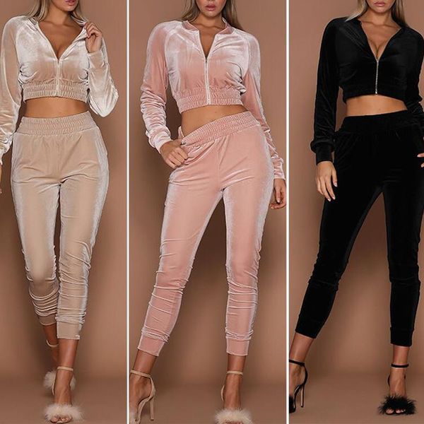 women's two piece pants women solid sportswear 2pcs set long sleeve sweatshirt & tracksuit round neck zipper jogging suits workout wear, White
women's two piece pants women solid sportswear 2pcs set long sleeve sweatshirt & tracksuit round neck zipper jogging suits workout wear, White