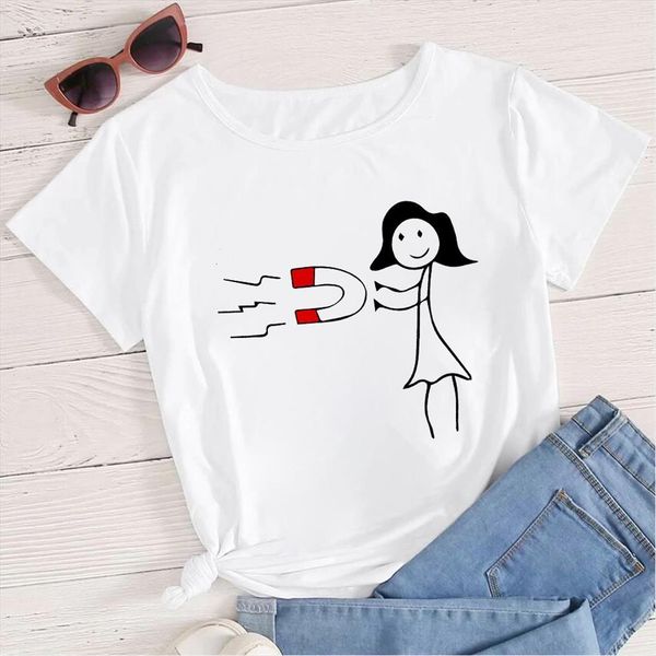 white personalized the attraction of women love graphic printed valentines day special design summer shirt
white personalized the attraction of women love graphic printed valentines day special design summer shirt