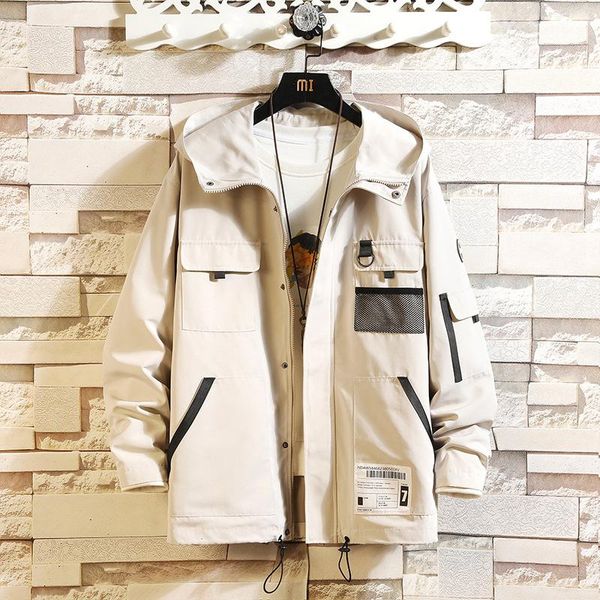 men's jackets spring wear tooling hooded casaco masculino jaqueta masculina youth fashion day large size loose jacket windbreaker, Black;brown
men's jackets spring wear tooling hooded casaco masculino jaqueta masculina youth fashion day large size loose jacket windbreaker, Black;brown
