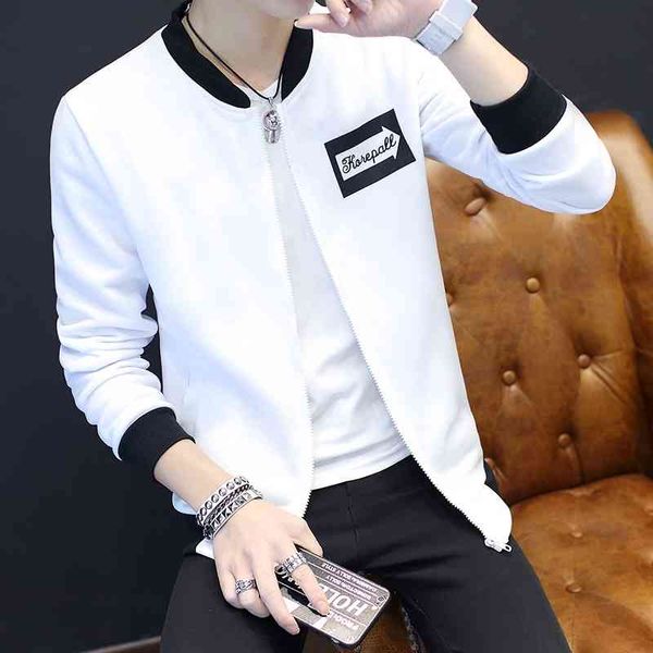 spring baseball uniform korean cardigan hoodie sweater fashion men's lovers student boys white coat, Black
spring baseball uniform korean cardigan hoodie sweater fashion men's lovers student boys white coat, Black