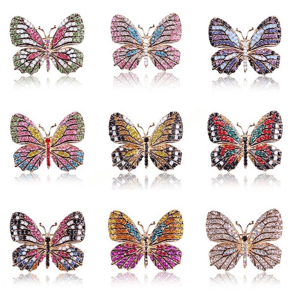 women colorful butterfly shaped brooches shiny rhinestone brooch pins vintage style party clothing decor, Gray
women colorful butterfly shaped brooches shiny rhinestone brooch pins vintage style party clothing decor, Gray