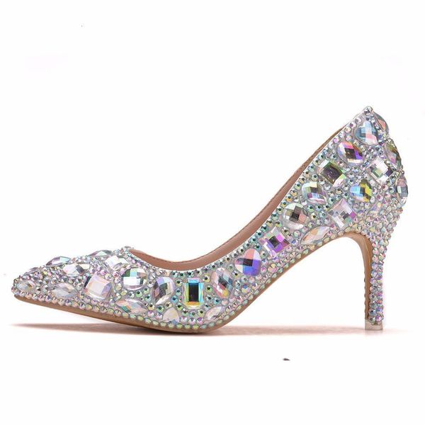 sandals cinderella women heels evening party glittering custom mutilcolor rhinestone wedding pumps big size crystal shoes, Black
sandals cinderella women heels evening party glittering custom mutilcolor rhinestone wedding pumps big size crystal shoes, Black