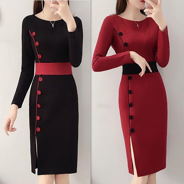 casual dresses elegant women's dress spring long sleeve formal business work evening party improved cheongsam vestidos, Black;gray
casual dresses elegant women's dress spring long sleeve formal business work evening party improved cheongsam vestidos, Black;gray