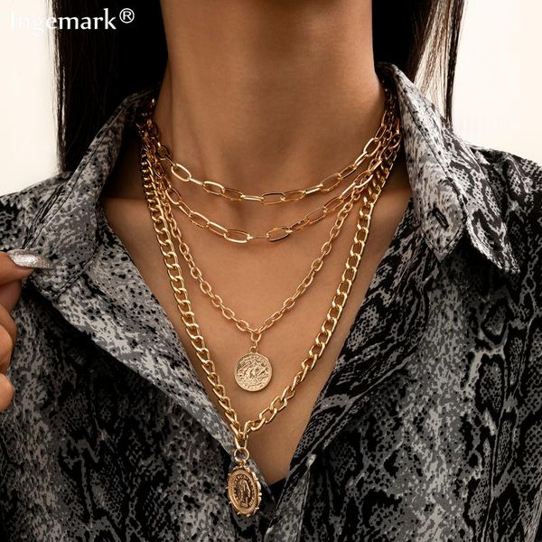 punk cuban coin choker necklace collar steampunk thick chunky chain angel portrait queen pendant for women men jewelry necklaces, Silver
punk cuban coin choker necklace collar steampunk thick chunky chain angel portrait queen pendant for women men jewelry necklaces, Silver