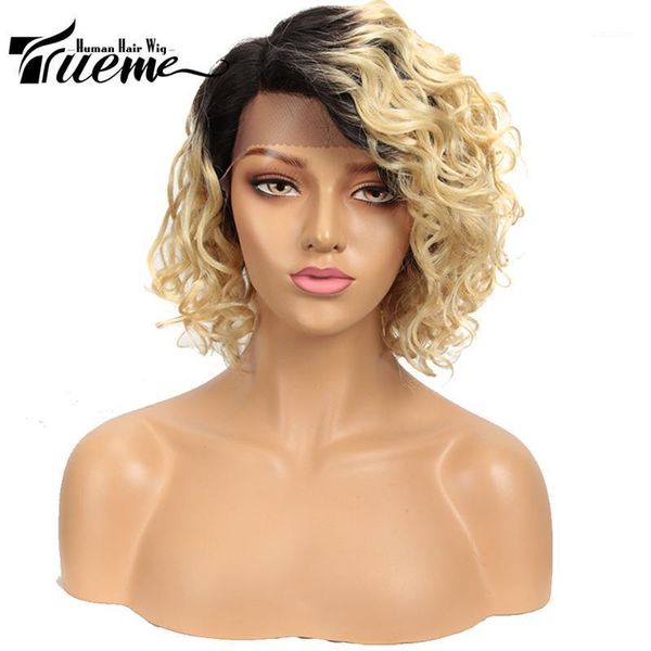 trueme loose curly short bob l part lace wig ombre 613 blonde orange brown red color water wave human hair fashion wigs1, Black;brown
trueme loose curly short bob l part lace wig ombre 613 blonde orange brown red color water wave human hair fashion wigs1, Black;brown