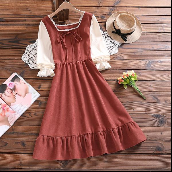 mori girl womens dress cute sweet japan style autumn winter arrival bow long sleeve women vintage vestidos, Black;gray
mori girl womens dress cute sweet japan style autumn winter arrival bow long sleeve women vintage vestidos, Black;gray