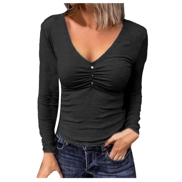 women's t-shirt oversized t-shirts solid v-neck tank long sleeve workout shirts casual tees women clothing vetement femme 2021, White
women's t-shirt oversized t-shirts solid v-neck tank long sleeve workout shirts casual tees women clothing vetement femme 2021, White
