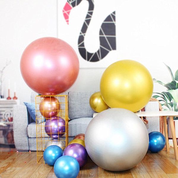 10pcs 36 inch metallic round latex balloons gold silver chrome large balloon birthday wedding decoration party supplies
10pcs 36 inch metallic round latex balloons gold silver chrome large balloon birthday wedding decoration party supplies