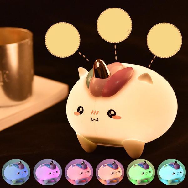 dishykooker 5v usb rechargeable timing 7 colors change cartoon single horned horse led silicone pat night light modules
dishykooker 5v usb rechargeable timing 7 colors change cartoon single horned horse led silicone pat night light modules
