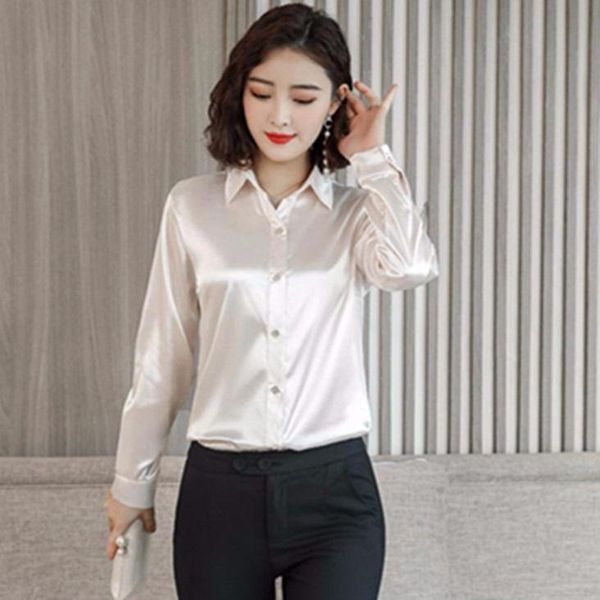 women's blouses & shirts 2021 spring autumn women turn-down collar button chiffon blouse female solid color office ladies shirt blusas, White
women's blouses & shirts 2021 spring autumn women turn-down collar button chiffon blouse female solid color office ladies shirt blusas, White