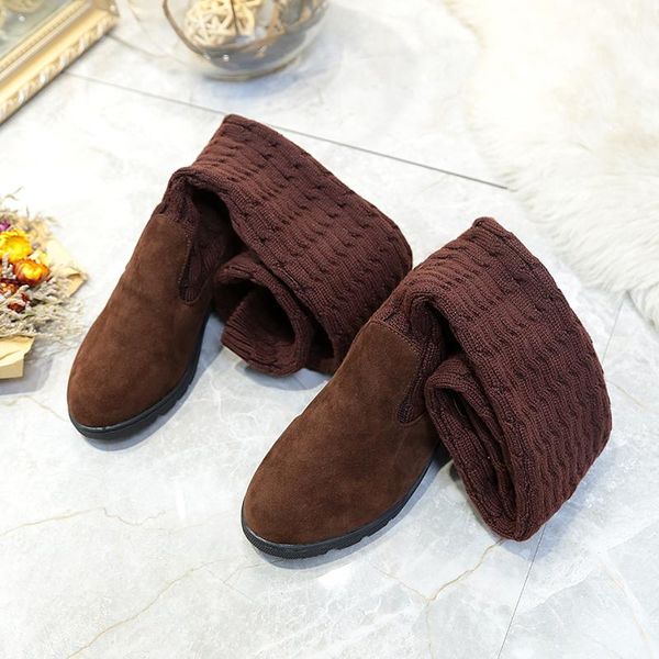 boots knee-high women's thick heel slim winter plus velvet stretch high large size suede zapatillas mujer, Black
boots knee-high women's thick heel slim winter plus velvet stretch high large size suede zapatillas mujer, Black