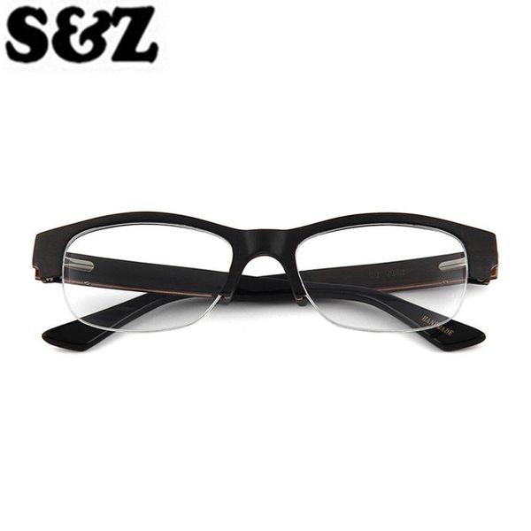 hand made glasses frames wood vintage hlaf frame men women fashion mirror marcos de gafas clear sunglasses, Black
hand made glasses frames wood vintage hlaf frame men women fashion mirror marcos de gafas clear sunglasses, Black