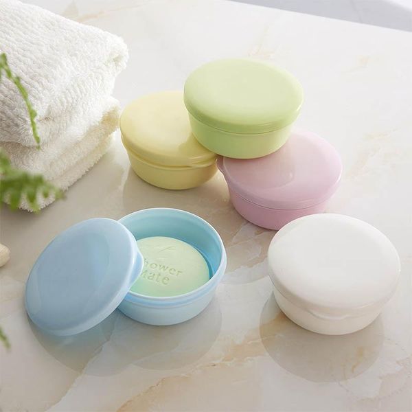 soap dishes 1pcs round shape bathroom accessories portable travel supplies box holder plastic sealed 10.4*9.9*4.7cm
soap dishes 1pcs round shape bathroom accessories portable travel supplies box holder plastic sealed 10.4*9.9*4.7cm