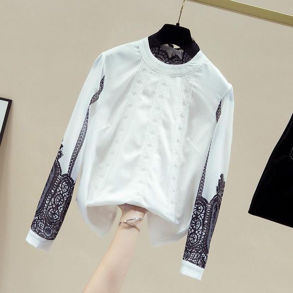 women's blouses & shirts korean style spring autumn elegant women shirt lace collar long sleeves office ladies career all-match blouse, White
women's blouses & shirts korean style spring autumn elegant women shirt lace collar long sleeves office ladies career all-match blouse, White