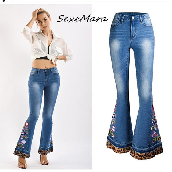 women's jeans casual fashion women flare vintage 2021 embroidery leopard patchwork for ladies, Blue
women's jeans casual fashion women flare vintage 2021 embroidery leopard patchwork for ladies, Blue