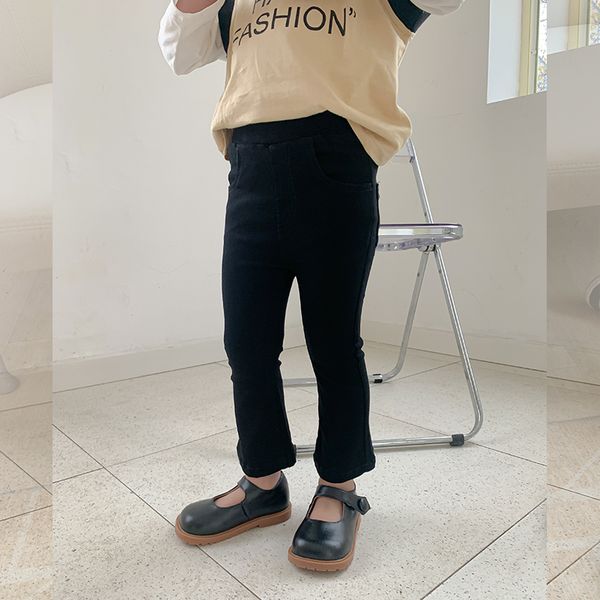 2021 spring autumn girls black stretch jeans mid waist flare denim pants kids children trousers 2-8y, Blue
2021 spring autumn girls black stretch jeans mid waist flare denim pants kids children trousers 2-8y, Blue