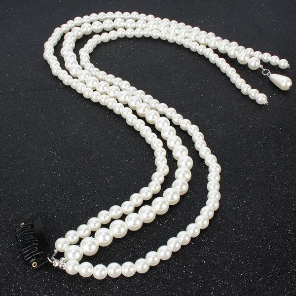 fashion pearls long chain hairpins headwear women girls elegant tassel hair clip comb braid styling party favor
fashion pearls long chain hairpins headwear women girls elegant tassel hair clip comb braid styling party favor