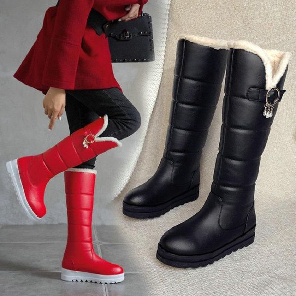 boots sianie tianie russia winter warm thermal furry booties waterproof round toe platform knee high womens fur lined flats snow, Black
boots sianie tianie russia winter warm thermal furry booties waterproof round toe platform knee high womens fur lined flats snow, Black