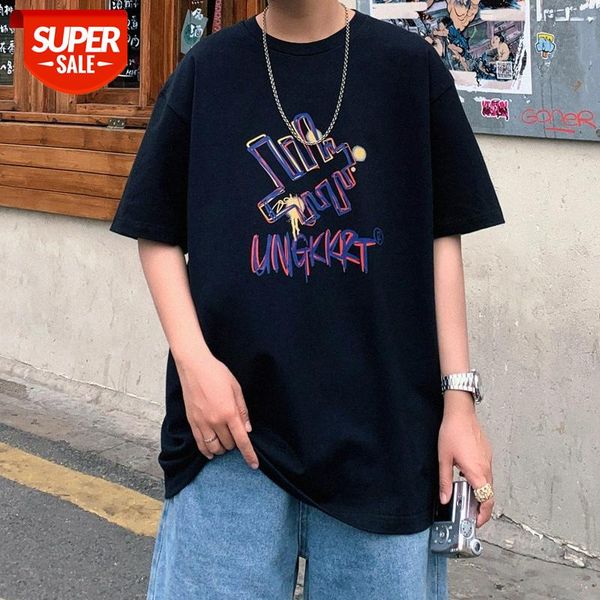 hip-hop short-sleeved men's american retro t-shirt loose hong kong style fried street #qf4w, White;black
hip-hop short-sleeved men's american retro t-shirt loose hong kong style fried street #qf4w, White;black