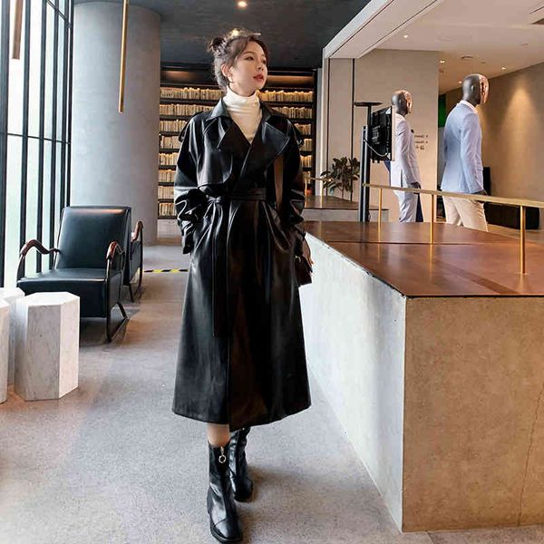women's jackets woman pu leather overcoat long sleeve big pocket with belt fashion autumn coat female chic bomber high street outwear 3, Black;brown
women's jackets woman pu leather overcoat long sleeve big pocket with belt fashion autumn coat female chic bomber high street outwear 3, Black;brown
