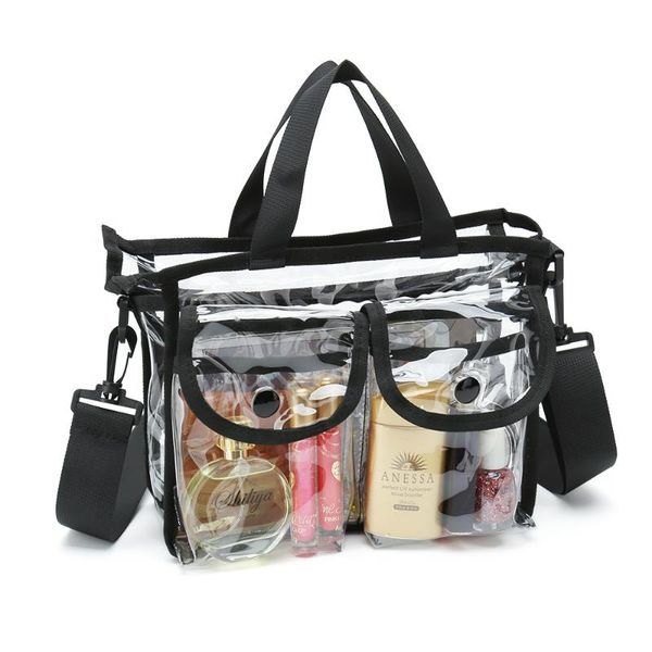 clear pvc cosmetic bag with removable and adjustable shoulder strap available for customize bags & cases
clear pvc cosmetic bag with removable and adjustable shoulder strap available for customize bags & cases