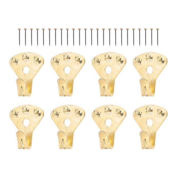 hooks & rails 8pcs po frame hanging heavy duty brass picture hangers with 24pcs nails
hooks & rails 8pcs po frame hanging heavy duty brass picture hangers with 24pcs nails