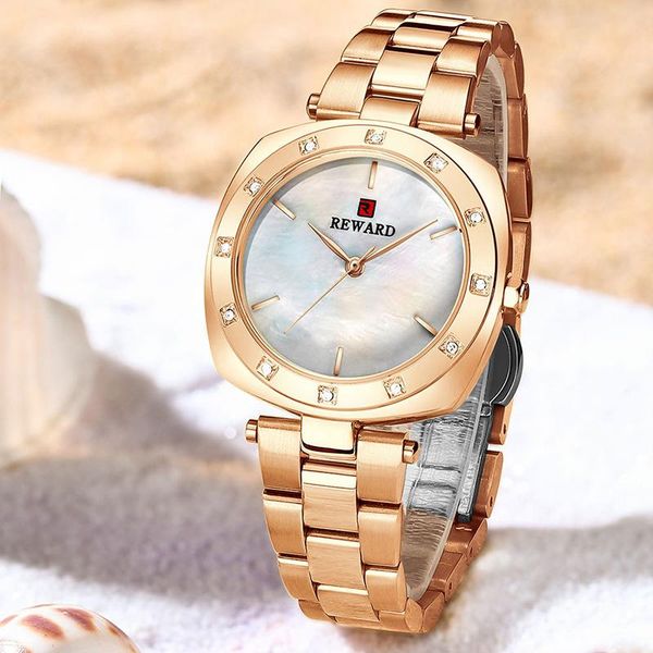 wristwatches reward waterproof hardlex mirror women's wristwatch quartz high-end shell dial simple watches women, Slivery;brown
wristwatches reward waterproof hardlex mirror women's wristwatch quartz high-end shell dial simple watches women, Slivery;brown