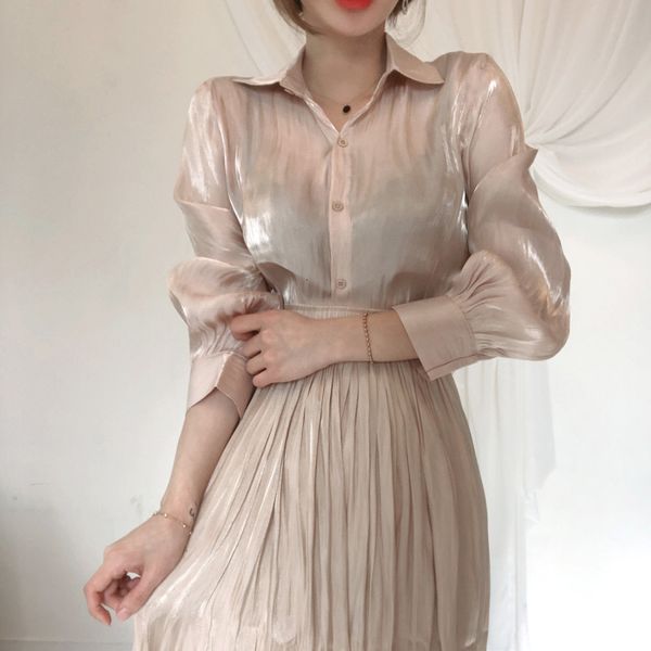 dress two women outfits spring korean slightly transparent long sleeve blouses and high waist pleated skirt piece sets wo3r in68, Black;gray
dress two women outfits spring korean slightly transparent long sleeve blouses and high waist pleated skirt piece sets wo3r in68, Black;gray