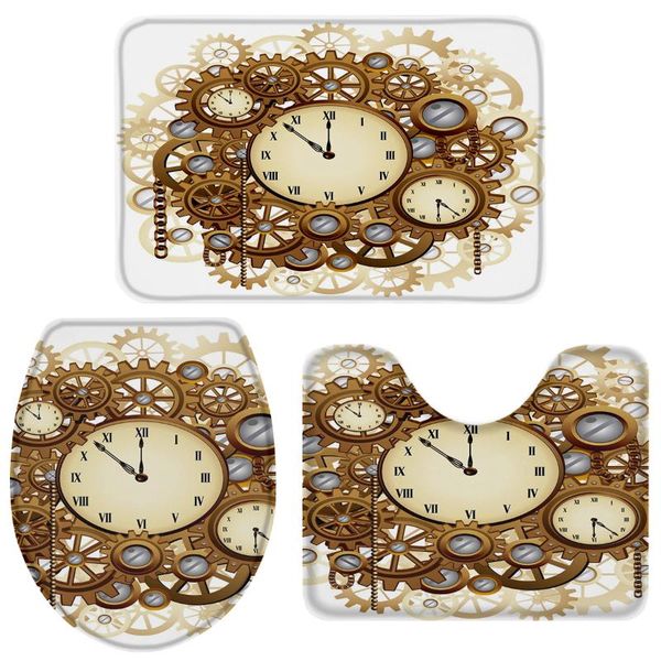bath accessory set clock gear steampunk metal toilet cover mat pedestal rug non-slip bathroom
bath accessory set clock gear steampunk metal toilet cover mat pedestal rug non-slip bathroom