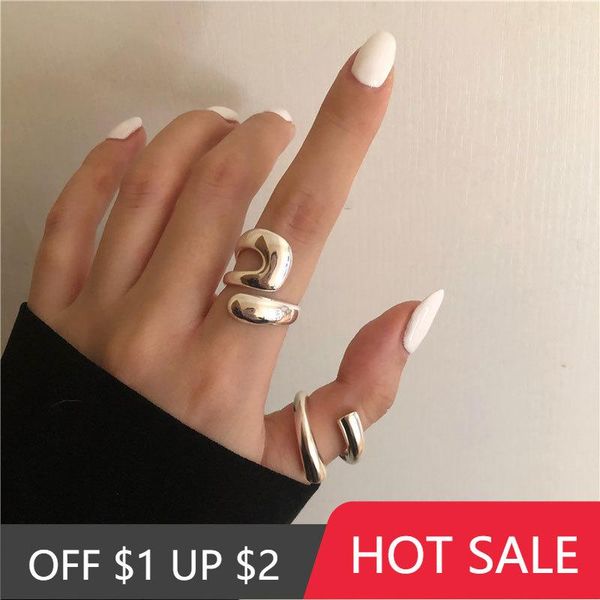 cluster rings popacc 925 sterling silver irregular curved open ring for women french exquisite party jewelry birthday gifts, Golden;silver
cluster rings popacc 925 sterling silver irregular curved open ring for women french exquisite party jewelry birthday gifts, Golden;silver