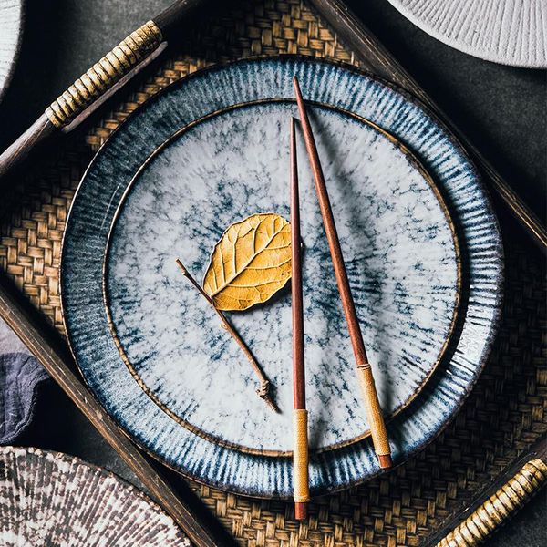 dishes & plates japanese stripe low disc ceramic western-style plate creative breakfast tray dessert of bread and butter
dishes & plates japanese stripe low disc ceramic western-style plate creative breakfast tray dessert of bread and butter