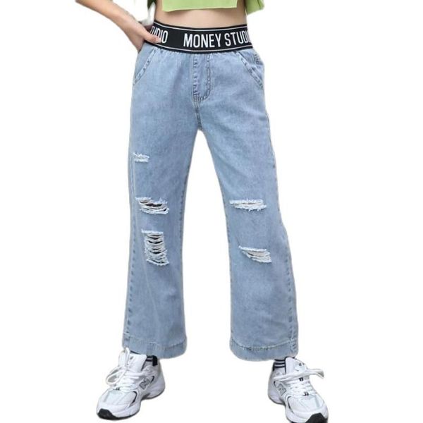 jeans girls spring-fall warm pants for children loosen teenage trousers school wear denim 4-15y outwear, Blue
jeans girls spring-fall warm pants for children loosen teenage trousers school wear denim 4-15y outwear, Blue